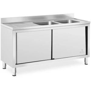 Drez - 2 misy - Royal Catering - nerezovÃ¡ oceÄ¾ - 160 x 60 cm 10012136
