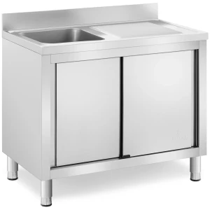 DrezovÃ¡ skriÅa - 1 drez - Royal Catering - uÅ¡Ä¾achtilÃ¡ oceÄ¾ - 100 x 60 cm 10012142