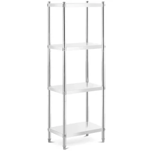 Regál z nehrdzavejúcej ocele - 60 x 40 x 180 cm - Royal Catering - 200 kg 10012247