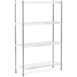 Nerezový regál - 120 x 40 x 180 cm - Royal Catering - 200 kg 10012249