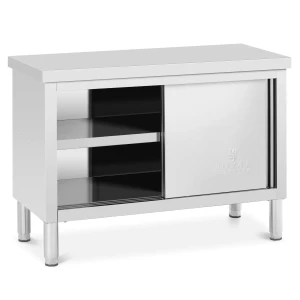 Pracovná skrinka z nehrdzavejúcej ocele - 120 x 50 cm - nosnosť 330 kg - Royal Catering 10012541