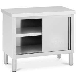 Pracovná skrinka z nehrdzavejúcej ocele - 100 x 50 cm - nosnosť 330 kg - Royal Catering 10012542