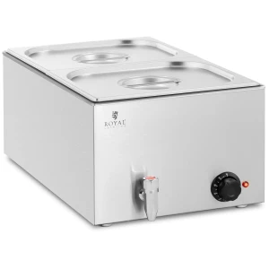 Royal Catering Bain Marie - 600 W - 2 GN 1/2 - vypúšťací kohútik 10012617