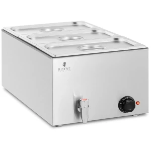 Royal Catering Bain Marie - 600W - 3 GN 1/3 - vypúšťací kohútik 10012618