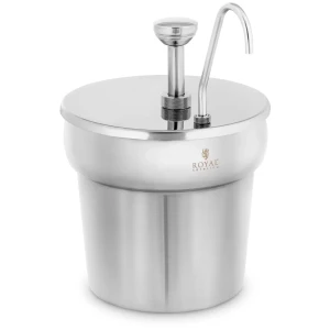Dávkovač omáčky - nerezová oceľ - 6,6 l - Royal Catering 10012702