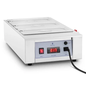 Stroj na topenie čokolády - 3 x 3,2 l - do 100 °C - Royal Catering 10012775