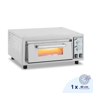 Royal Catering Pec na pizzu - 1 komora - 2400 W - Ø 40 cm - žiaruvzdorný kameň 10012798