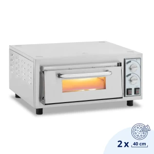 Royal Catering Pec na pizzu - 1 komora - 2200 W - Ø 35 cm - žiaruvzdorný kameň 10012799