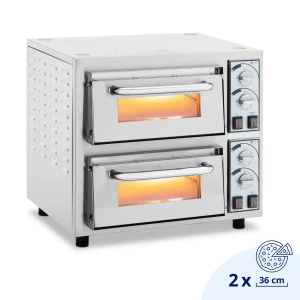 Royal Catering Pec na pizzu - 2 komory - 4400 W - Ø 35 cm - žiaruvzdorný kameň 10012801
