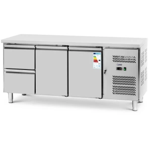 Chladiaci stôl - 417 L - 2 x GN 1/2 + 2 priehradky - 179 x 70 cm - Royal Catering 10013232