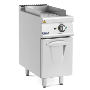 Elektrická grilovacia platňa - 5,4 kW - rebrovaná - základná skrinka - 40 x 70 cm - Pro 730 Series - Royal Catering 10013399