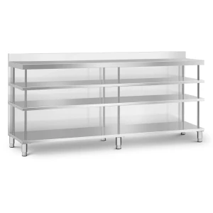 Bar-pracovnÃ½ stÃ´l - nerezovÃ¡ oceÄ¾ - 250 x 60 x 115 cm - Royal Catering 10013471