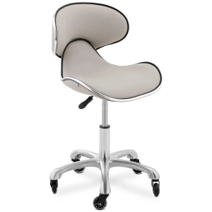 physa Otočná stolička - s operadlom - 470–590 mm - 150 kg - šedá 10040492