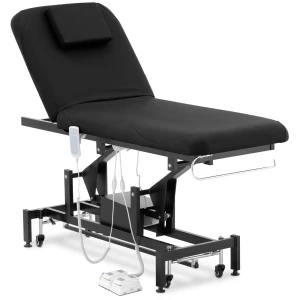 physa Elektrické masážne lehátko - 2 motory - 200 kg - čierne 10040518