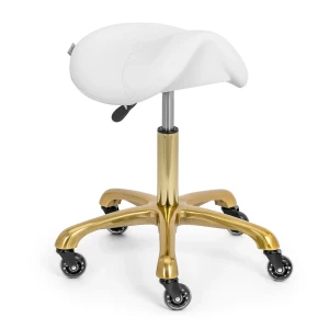 physa Stolička pod sedlo - 55 - 70 cm - 150 kg - biela/zlatá 10040827