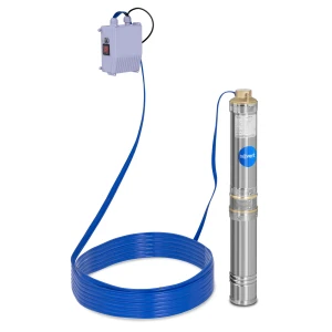 hillvert PonornÃ© Äerpadlo - 95 mm / 3,75'' - 6000 l/h - 370 W - 20 m kÃ¡bel / 43 m vÃ½Å¡ka - uÅ¡Ä¾achtilÃ¡ oceÄ¾ 10060171