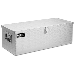 MSW Hliníkový kufor na náradie - ryhovaný plech - 76.5 x 35.5 x 25.5 cm - 56 l 10060941
