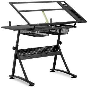 Fromm & Starck Kresliaci stÃ´l - 120 x 60 x 90 cm - nakloniteÄ¾nÃ½ - sklenenÃ¡ doska 10260095
