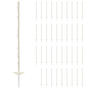 Wiesenfield StÄºpiky na oplotenie pasienkov - 103 cm - biele - 40 kusov 10280543