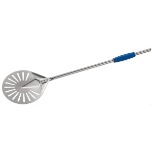 Gi.Metal Škrabka na pizzu - Ø23 cm - perforovaná - rukoväť: 120 cm - nerezová oceľ 10450057