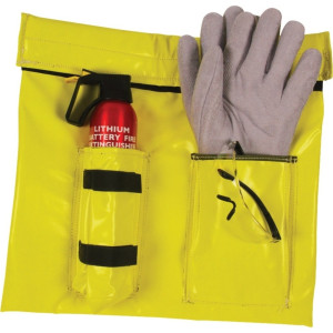 Torba transportowo-gaśnicza RathoLith® Zestaw ratunkowy S, rękawice ochronne, okulary ochronne oraz gaśnica 0,5 l