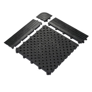 COBA Mata przeciwzmęczeniowa Fatigue Lock Premium, krawędź, żeńska, kolor czarny