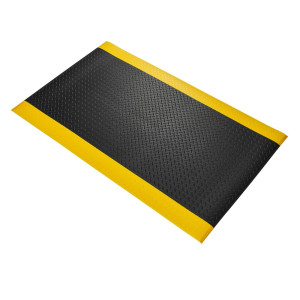 COBA Mata przeciwzmęczeniowa Orthomat® Diamond, szer. x gł. 900 x 1500 mm, kolor czarny/żółty