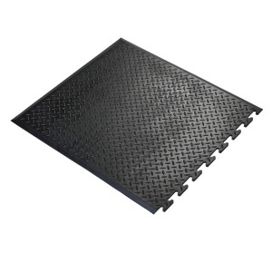 COBA Mata do miejsca pracy Comfort-Lok, element końcowy, szer. x gł. 700 x 800 mm, kolor czarny