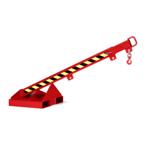 RR-Industrietechnik® ramię załadunkowe typu RLH-T, TK 175–1000 kg, teleskopowe, RAL 3000 ognistoczerwony