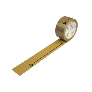 Taśma recyklingowa PET Xenial®, 37 µ, szer. x dł. 50 mm x 100 mb, brązowa, 36 szt./opakowanie