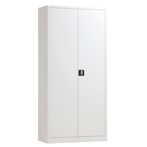 Szafa z drzwiami skrzydłowymi HEMMDAL HF-ST, 5 poziomów, wys. x szer. x gł. 1950 x 920 x 600 mm, półki ocynkowane, kolor jasnoszary