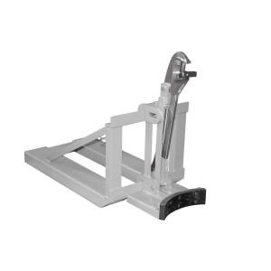 Bauer® chwytak do beczek RS, odpowiedni do różnych beczek, osprzęt do wózka widłowego, lakierowany, szary mysi