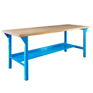Ława warsztatowa Steinbock® Original, 1 x półka, udźwig 500 kg, wys. x szer. x gł. 850 x 2000 x 750 mm, RAL 5012