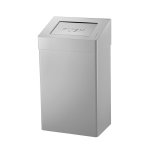 Pojemnik na odpady Air-Wolf, pojemność 50 litrów, szczotkowana stal szlachetna