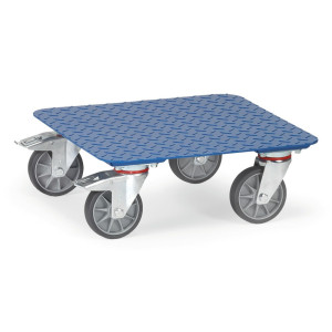 Wózek na skrzynie fetra® z blachą łezkową, udźwig 400 kg, powierzchnia ładunkowa 500 x 500 mm
