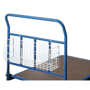 Kosz siatkowy na drobne elementy do wózka Cash-'n'-Carry fetra®, wys. x szer. x gł. 200 x 600 x 140 mm