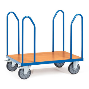 Wózek platformowy fetra®, z bocznymi pałąkami, powierzchnia ładunkowa szer. x gł. 600 x 1000 mm