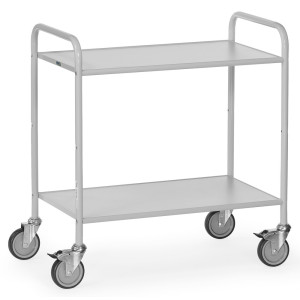 Wózek biurowy i na dokumenty fetra®, otwarty, 2 poziomy po 800 x 500 mm