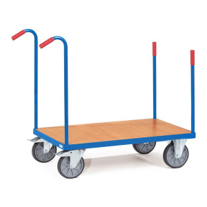 Wózek platformowy fetra® z kłonicami, powierzchnia ładunkowa 700 x 1000 mm, udźwig 600 kg