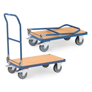 Wózek platformowy fetra®, składany, udźwig 500 kg, powierzchnia ładunkowa szer. x gł. 850 x 500 mm