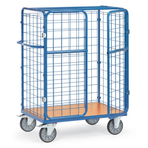 Wózek do paczek fetra®, udźwig 600 kg, powierzchnia ładunkowa szer. x gł. 1 000 x 700 mm, wysokość 1 552 mm