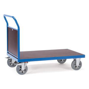 Wózek platformowy do dużych obciążeń fetra®, ze ścianą czołową, powierzchnia ładunkowa szer. x gł. 700 x 1 000 mm