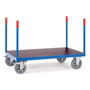 Wózek platformowy do dużych obciążeń fetra®, z kłonicami, powierzchnia ładunkowa 800 x 1600 mm