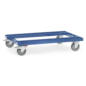Podwozie jezdne fetra®, udźwig 500 kg, do palet 1200 x 800 mm, ogumienie TPE