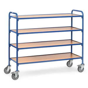 Wózek dostawiany do pojemników z otwartym frontem fetra®, z płytami podłogowymi po 1250 x 470 mm