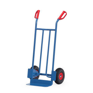 Wózek transportowy fetra®, wysokość 1150 mm, udźwig 250 kg, szufla szer. x gł. 400 x 150 mm, prosty, ogumienie PU
