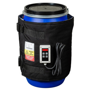 Kołnierz grzewczy do beczek Kuhlmann z cyfrowym sterownikiem, 50–60 l, 0–90ºC, 230 V, 300 W, dł. x wys. 1330 x 460 mm
