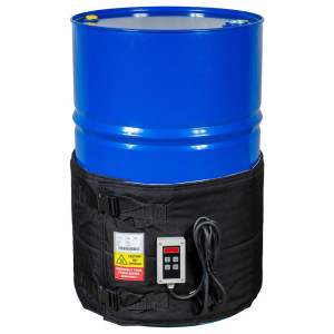 Kołnierz grzewczy do beczek Kuhlmann z cyfrowym sterownikiem, 200–220 l, 0–90ºC, 230 V, 530 W, dł. x wys. 1990 x 450 mm