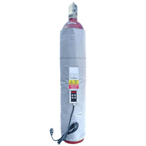 Kołnierz grzewczy do butli gazowych Kuhlmann 0–40°C, 230 V, 435 W, dł. x wys. 1050 x 860 mm