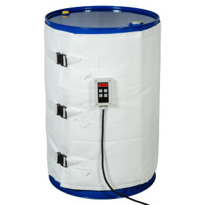 Kołnierz grzewczy do beczek Kuhlmann, odpowiedni do przemysłu spożywczego oraz farmaceutycznego, 200–220 l, 0–120ºC, 230 V, 1200 W, dł. x wys. 1990 x 800 mm